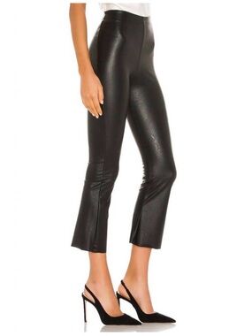 Commando Faux Leather Crop Flare Pants Minimalist Capsule Wardrobe Whimsigoth S